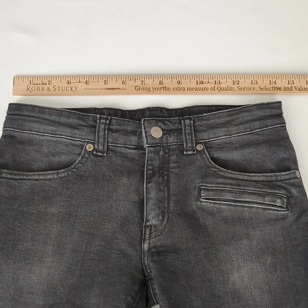 A/X J27 Skinny Biker  Stretch Jean Sz 28 Faded Black/Grey